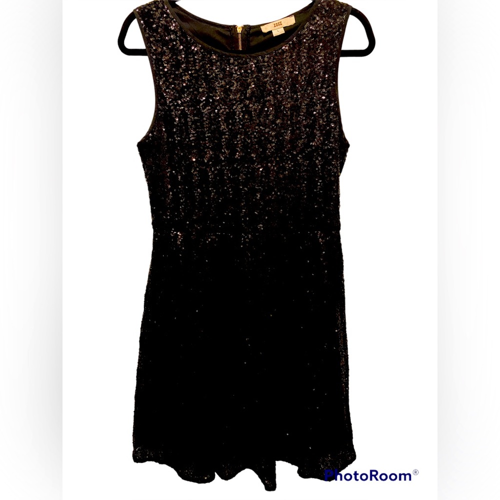 Fun, Cute & Sexy Black Sequined Mini Dress~ Size L